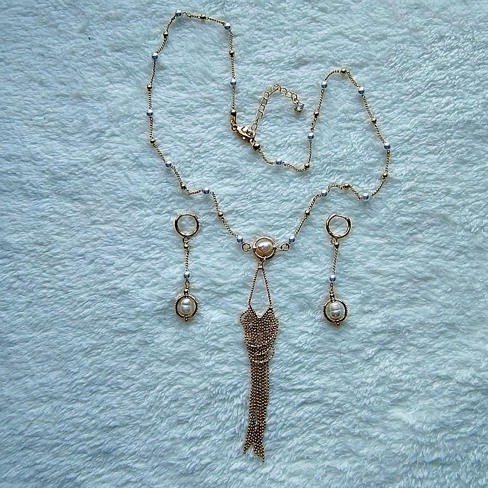 Изображение товара: Комплект жемчужный серьги и подвеска