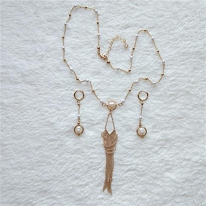 Изображение товара: Комплект жемчужный серьги и подвеска