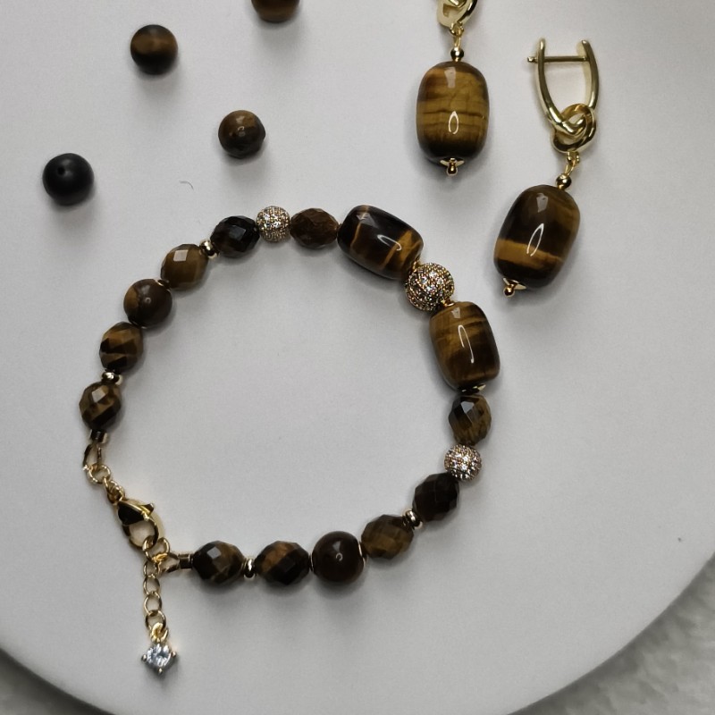 Изображение товара: Комплект из тигрового глаза